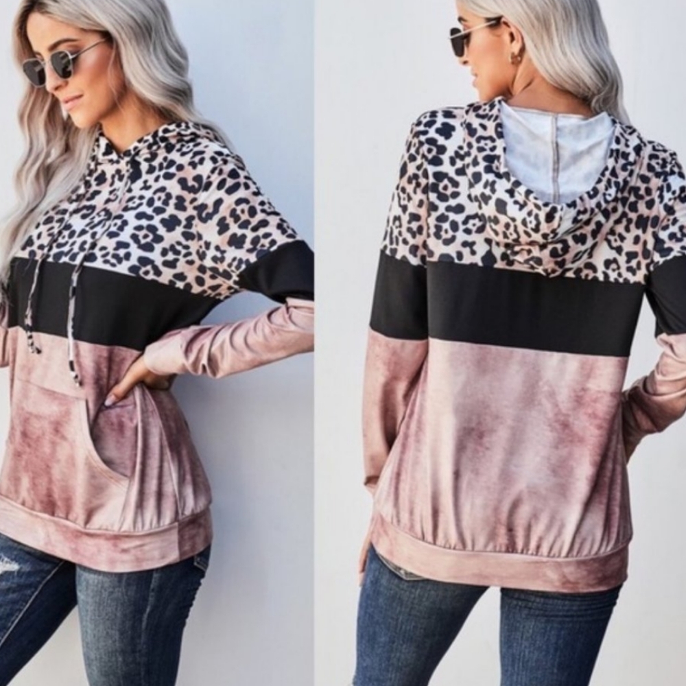 Leopard Print Hoodie - Picture 2 of 3